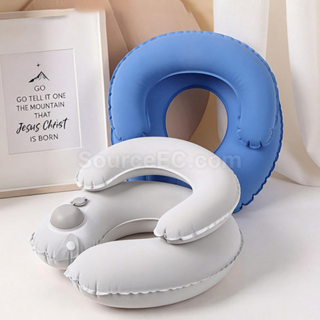 Customization Double-layer inflatable U-shaped pillow Corporate Gifts