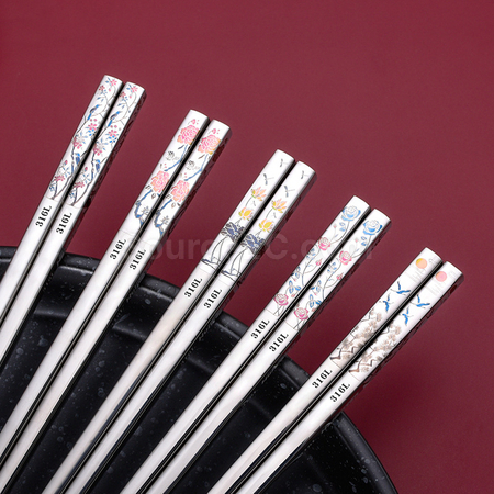 Customization Chinese-style 316 Stainless Steel Chopsticks Corporate Gifts