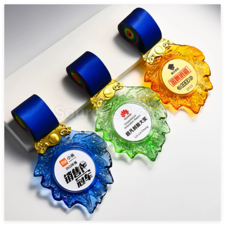 Customization Glass Medals Corporate Gifts