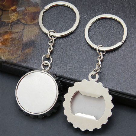 Customization Metal Beer Cap Bottle Opener Key Ring Corporate Gifts