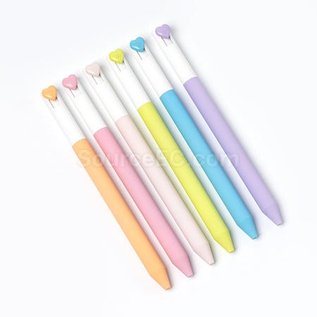 Customization Low-center-of-gravity heart-themed neutral pen Corporate Gifts