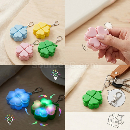 Customization Four-Leaf Clover Stress Relief Keychain Corporate Gifts