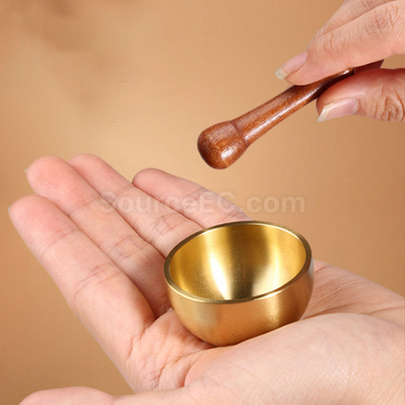 Mini Brass Singing Bowl for Stress Relief & Meditation