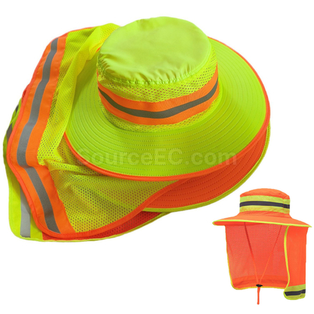 Customization High‑Visibility Fluorescent Bucket Hat for Outdoor Work Corporate Gifts
