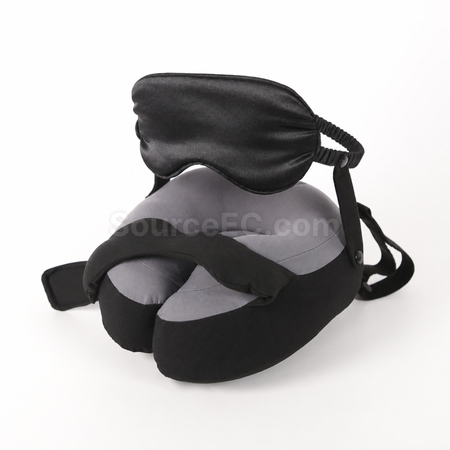 Customization Travel Neck Pillow Set: U-shaped Pillow & Eye Mask Corporate Gifts