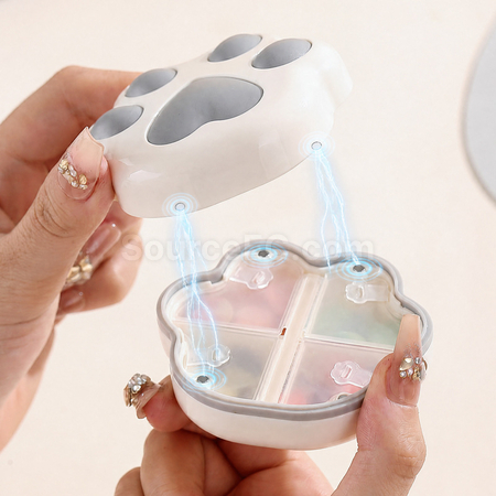 Customization Cat Paw 7-Day 8-Compartment Pill Box Corporate Gifts