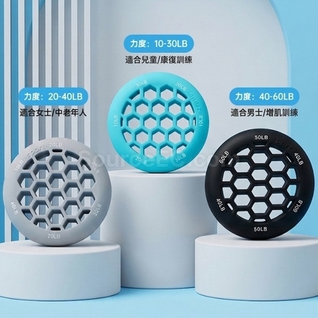 Customization Adjustable Strength Honeycomb Silicone Grip Strengthener Corporate Gifts