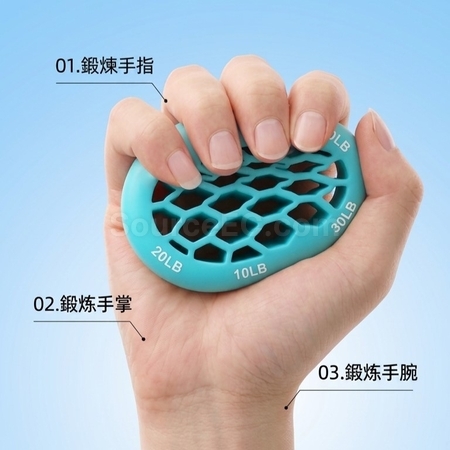 Customization Adjustable Strength Honeycomb Silicone Grip Strengthener Corporate Gifts