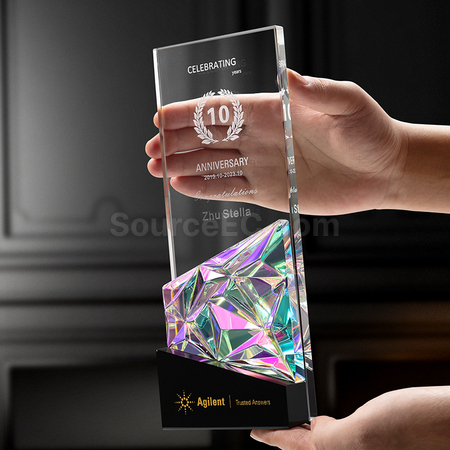 Customization Iridescent Crystal Trophy Corporate Gifts
