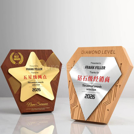 Customization Wooden Trophy Corporate Gifts