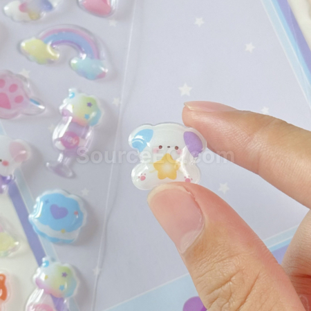 Customization 3D Solid Crystal Sticker (Customizable) Corporate Gifts