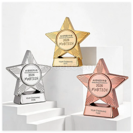 Resin Star Award Trophy