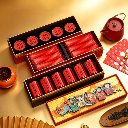 Customization Paper-Cut Tea Gift Box Corporate Gifts