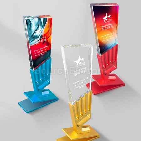 Customization Color Crystal Trophy Corporate Gifts