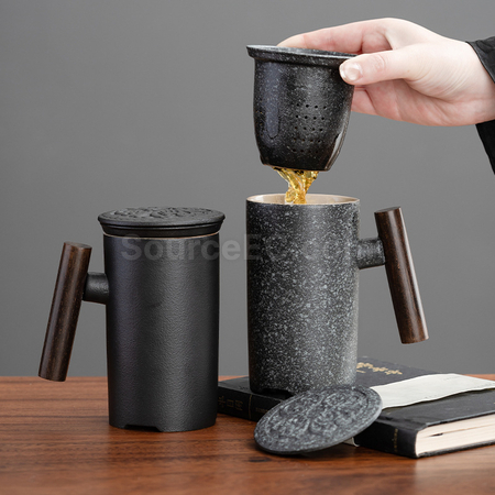 Customization Ceramic Tea Infuser Mug Corporate Gifts