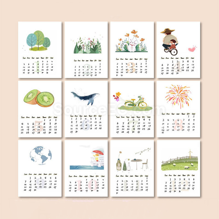 Customization Seed Paper Calendar Corporate Gifts