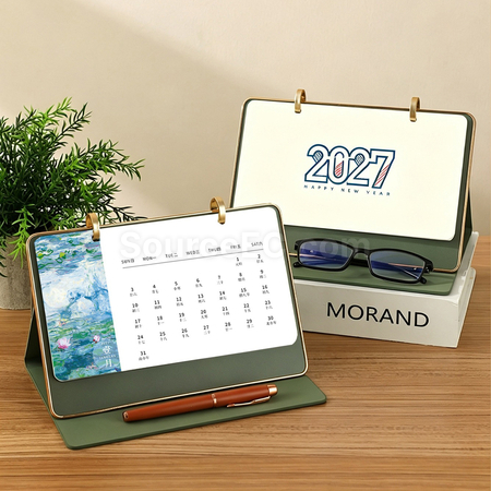 Business Simple Leather Desk Calendar