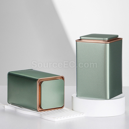 Customization Square Tea Tin Can Set Corporate Gifts