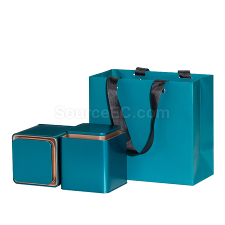 Customization Square Tea Tin Can Set Corporate Gifts