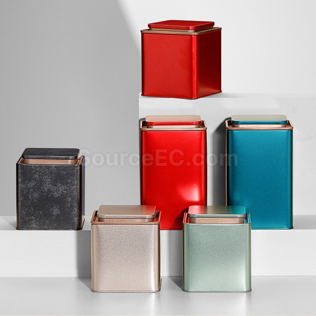 Customization Square Tea Tin Can Set Corporate Gifts