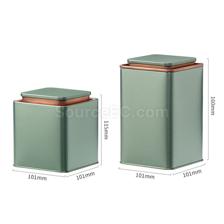 Customization Square Tea Tin Can Set Corporate Gifts