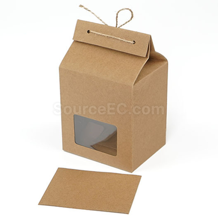 Customization Retro Kraft Paper Tea Packaging Box Corporate Gifts