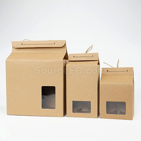 Customization Retro Kraft Paper Tea Packaging Box Corporate Gifts