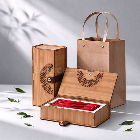 Bamboo-style Tea Gift Box