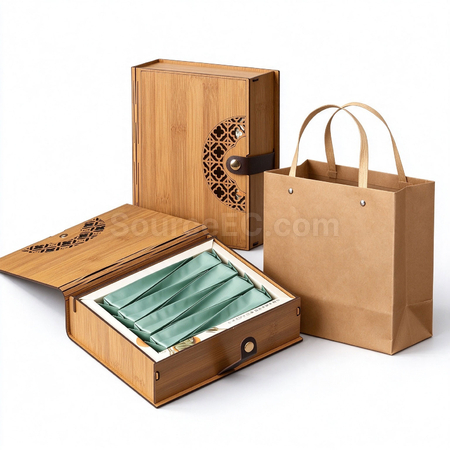 Customization Bamboo-style Tea Gift Box Corporate Gifts