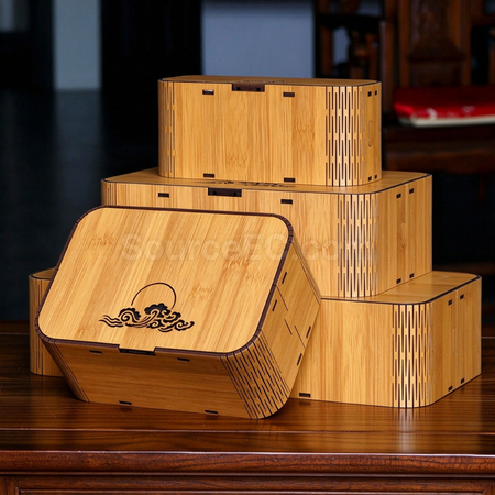 Customization Bamboo-style Tea Gift Box Corporate Gifts