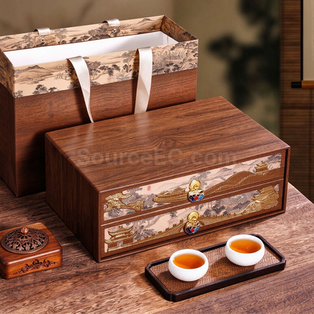 Double-layer Tea Gift Box Set