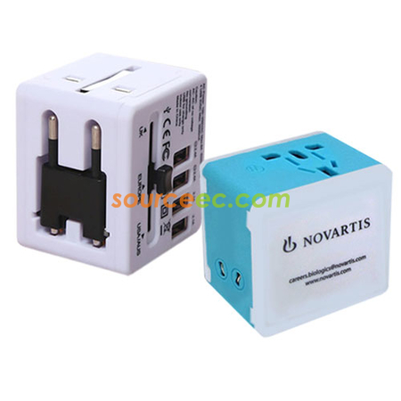 Universal travel adapters, promotional travel adapters, printed travel adapters, branded travel adapters, travel adapters with logo, custom travel adapter,multi-plug adapters, personalized, advertising, charging,usb, flash, drive,thumb, portable