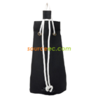 Cylindrical drawstring bag