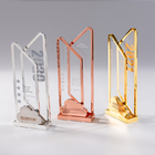 Crystal Clear Metal Trophy