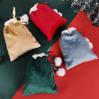 CustomizationChristmas Velvet Drawstring Gift BagCorporate Gifts