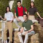 CustomizationJacquard Cotton Seamless Solid Color Polo ShirtCorporate Gifts
