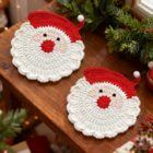 Christmas cotton rope woven heat insulation pad