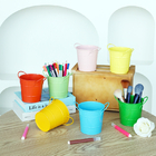 Double-Eared Wrought Iron Desktop Mini iron Bucket