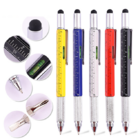 Multifunctional touch head screwdriver ruler 6-in-1 ballpoint pen