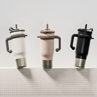 Stainless steel straw thermos cup
