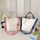 Canvas Crossbody Tote Bag